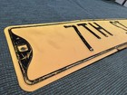 Vtg 7th St Street road Sign 24  x 6  Pressed embossed raised Steel  730