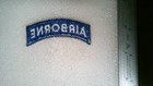 Military Patch Sew On Us Army Airborne Tab White On Blue Older Ww2 Era Post Ww2