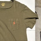 Polo Ralph Lauren Olive Cotton Logo Custom Slim Fit Crew Neck T-shirt Men s M