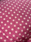 Pottery Barn Kids Baby Toddler Duvet   Cover Pink White Polka Dot 34 X 46   