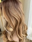 Blonde Highlights Wave Wig 13x4 Lace Front Human Hair Wig For Fashion Women