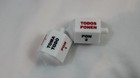  2 Plastic Toma Todo Pirinola Traditional Mexican Game  White  Lightweight 