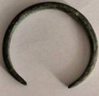 Ancient Celtic Bronze Bracelet With Snake Terminals 800-600 B c 