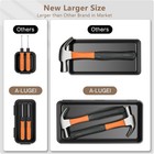 69 Pcs-5 Size Tool Box Organizer Tray Divider Set Black Desk Drawer Organizer Bi