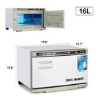 2in1 Uv Sterilizer Facial Hot Towel Warmer Cabinet Spa Salon Beauty Equipment