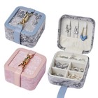 Travel Ready Jewelry Storage Box With Retro Designs And Sturdy Pu Materials