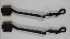 A Pair Of New 2 Sided Golf Brushes Club Shoe Bag Cleaning With Snap Clip