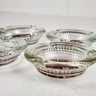 Mgm Grand Hotel   Casino Las Vegas Glass Ashtray 4 5 In Lot Of 4 Lion Head Vtg