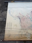School Wall Map Vintage 1940s 1950s World Usa Physical Glacial Map Geological