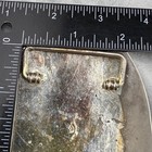 Vintage Belt Buckle Silver Tone Flowers Gold Tone Accents Eagle America