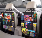 1pc Car Backseat Organizer With Tablet Holder Storage Pockets Seat Protector