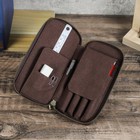 Genuine Leather Pencil Holder Case Retro Fountain Pen Pouch Stationery Organizer