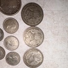 Canada Silver Dollar  Quarters   Dimes 80  Silver Lot  Silver Peso s  Under Melt