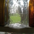 The Canton Domestic Fruit Jar Pat 1889 Quart Fruit Jar With Original Clamp  lid