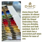 Dmc Floss Home Decor 36 Skeins 6 Strand Embroidery Thread Collector Edition Set