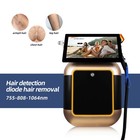 Cooling 755 808 1064nm Diode Laser Hair Removal Machine   Hair Analyzer 2-in-1