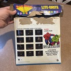 Lite Brite Dc Super Friends Refill Package Pictures   Blank Sheets Hasbro 1980