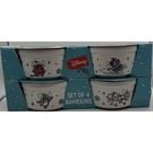 Nib Set Of 4 Disney Lilo   Stitch Winter Themed Ramekin Cups