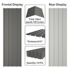 10pcs 160ft   Metal Roofing Panels 61 02   x18 9    Corrugated Metal Sheets Galvanize