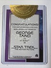 Star Trek The Movie George Takei A20 Multi-case Autograph Card Promo