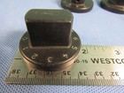 Vintage Skirted Potentiometer Control Knobs Lot 5 Black Aluminum Numbered 0-7