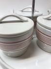 Pottery Barn Condiment Caddy Lazy Susan Jelly Jar Bbq Ice Cream Bar