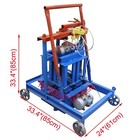 220v Hand-propelled Hollow Soil Block Brick Molder Square Hole Brick Maker