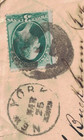 1870 s Era New York  Ny Bold Negative Numeral  4  In A Circle Cancel On Cover  