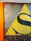 Sandoz Original Vtg Metal Plate Table 50x50cm Sign Chemicals Factory Hofmann Lsd