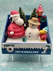 Peanuts Light Up Musical Scene Snoopy Woodstock Puffer Coats Christmas New