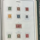 H e  Harris Canada   Provinces Stamp Album Vintage 1890s  Mostly Filled