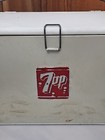 Vintage 7 Up Progress Refrigerator Co Metal Airplane Cooler Rare History 
