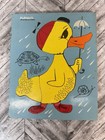 Vintage Playskool Wooden Puzzle  My Pets   Duck Children   s Toy