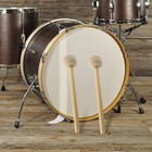 2 Pcs Drum Mallet 13 22 Inches Length  Wool Felt Stick  Anti-slip Beige