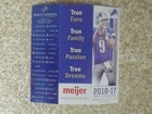 2016 Detroit Lions  nfl  Matthew Stafford Official Team Meijer Pocket Schedule