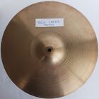 Zildjian 14  Hi-hat Cymbal Pair Vintage 1960s 50s Drums  1260g   802g Cracked
