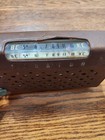 Vintage 1959 Toshiba 8tm-294 Transistor Radio Checkerboard Working Leather Case