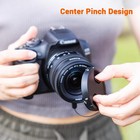 Plastic Snap-on Front Lens Cap Covers 49 55 58 67 77mm For Canon Slr Dslr Camera