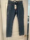 Disney Tommy Hilfiger Disney 100 Mickey Mouse Embroidered  Jeans Pants 31x30 Nwt