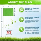 Green Marking Flags 1000 Pack - 4x5x21 Inch For 1000 Pack 