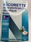 Nicorette Stop Smoking Nicotine Gum  2mg  100ct Exp 9 28 Coated White Ice Mint