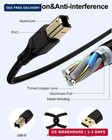 Hp Printer Cable 3ft  Square Usb A To Usb B Cable For Printer scanner Epson