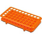 50 Tube - 16x150mm Plastic Test Tube Set With Cork Stoppers And Grip Rack
