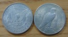 Two Nicer Silver Dollars   1890 Morgan - 1925 Peace