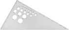 Aluminum 12 Inch Calibrated Drafting Triangle  30 60 90 Degree