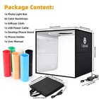 12 x12 x12  Photo Studio Light Box Photography With Desktop Tripod   120 Leds   