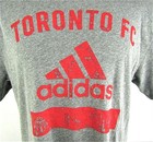 Toronto Fc Mls Adidas Men s Gray Short Sleeve Distressed Print T-shirt