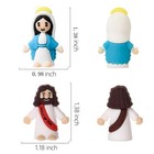 40 Pcs Mini Jesus Loves You Figurines Tiny Virgin Mary Figurines Little Miniatur