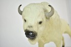Vintage Breyer Tatanka Sacred White Buffalo With Red Handprint Euc