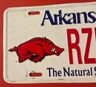 University Of Arkansas Razorbacks Booster License Plate